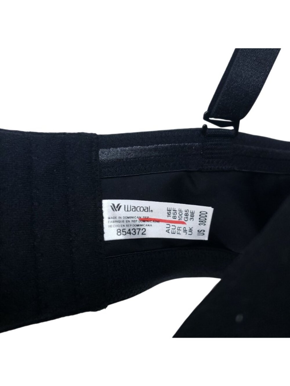 Wacoal Staying Power Multi-Way Bra Black Size 38DDD Adjustable Straps - Picture 5 of 6